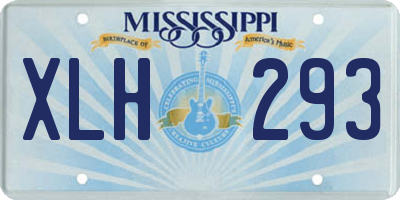 MS license plate XLH293