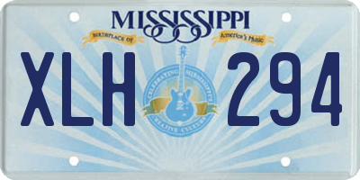 MS license plate XLH294