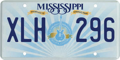 MS license plate XLH296