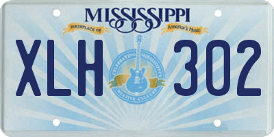MS license plate XLH302