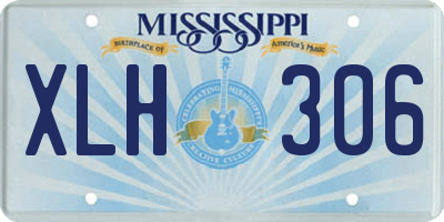MS license plate XLH306