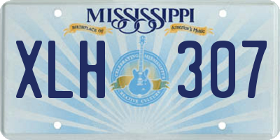 MS license plate XLH307