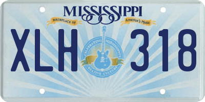 MS license plate XLH318