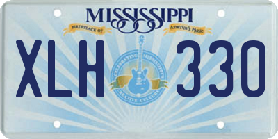 MS license plate XLH330
