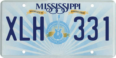 MS license plate XLH331