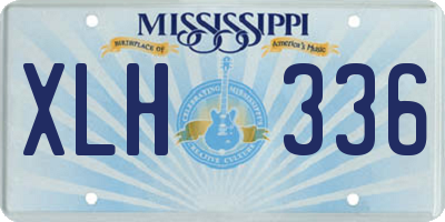 MS license plate XLH336