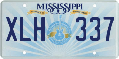 MS license plate XLH337
