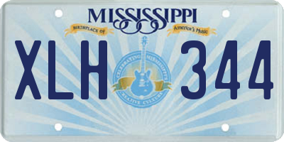MS license plate XLH344
