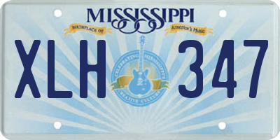 MS license plate XLH347