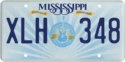 MS license plate XLH348
