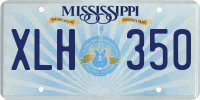 MS license plate XLH350