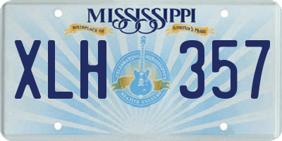 MS license plate XLH357