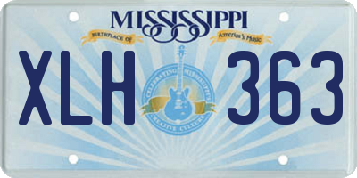 MS license plate XLH363