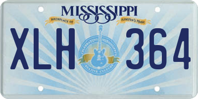 MS license plate XLH364