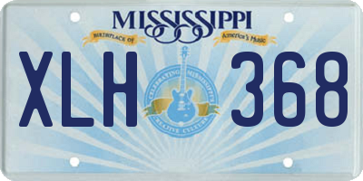 MS license plate XLH368