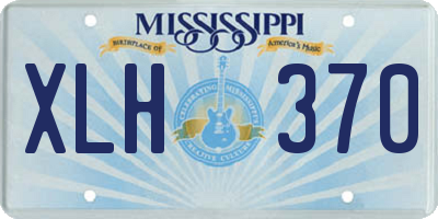 MS license plate XLH370