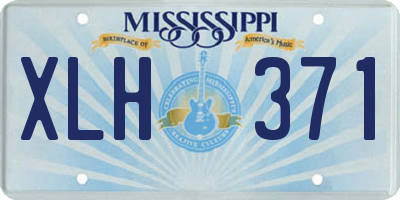 MS license plate XLH371