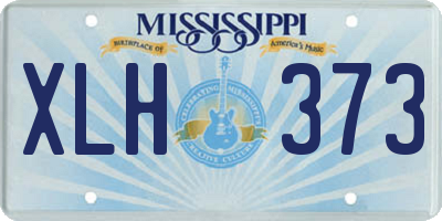 MS license plate XLH373