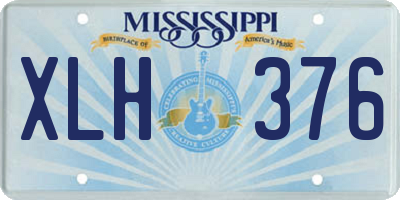 MS license plate XLH376