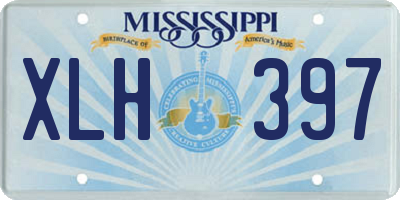 MS license plate XLH397