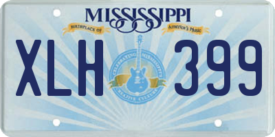 MS license plate XLH399
