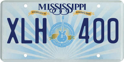 MS license plate XLH400