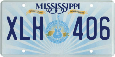 MS license plate XLH406