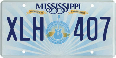 MS license plate XLH407