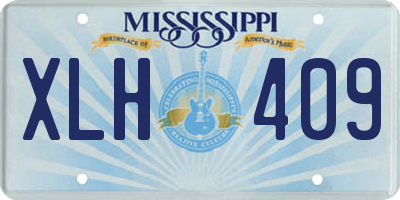 MS license plate XLH409