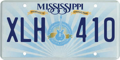 MS license plate XLH410