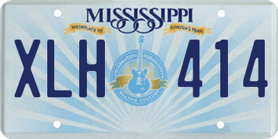 MS license plate XLH414
