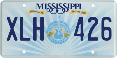 MS license plate XLH426
