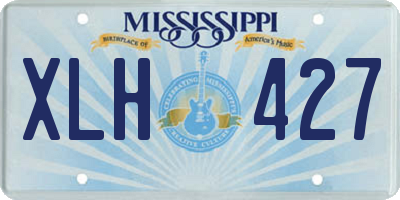 MS license plate XLH427