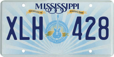 MS license plate XLH428