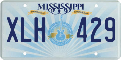 MS license plate XLH429