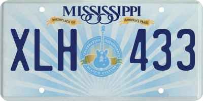 MS license plate XLH433