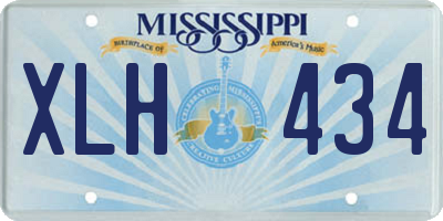 MS license plate XLH434