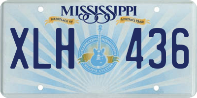 MS license plate XLH436