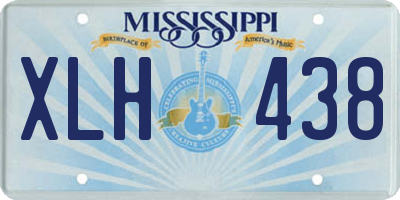 MS license plate XLH438