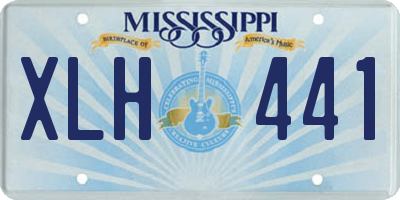MS license plate XLH441