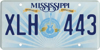 MS license plate XLH443