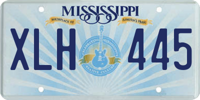 MS license plate XLH445
