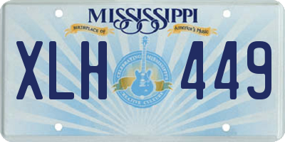 MS license plate XLH449