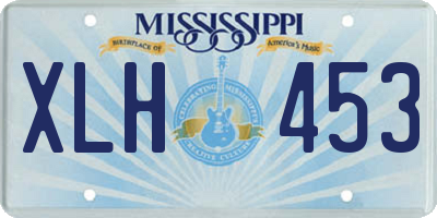 MS license plate XLH453
