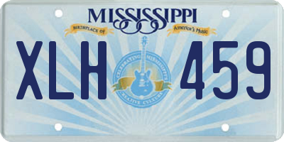 MS license plate XLH459