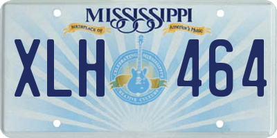MS license plate XLH464