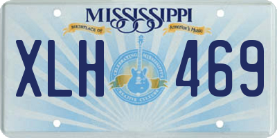 MS license plate XLH469