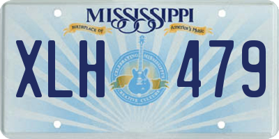 MS license plate XLH479