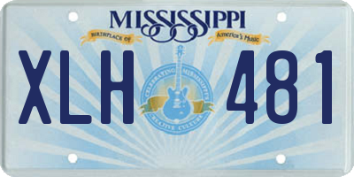 MS license plate XLH481