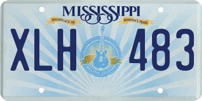 MS license plate XLH483